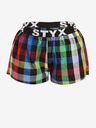 Styx Blau und grün karierte Shorts von Styx für Frauen