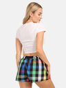 Styx Blau und grün karierte Shorts von Styx für Frauen