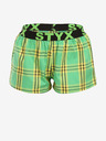 Styx Grün karierte Damen-Shorts Styx