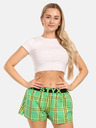 Styx Grün karierte Damen-Shorts Styx