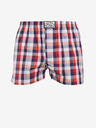 Styx Blau und rot karierte Shorts für Männer von Styx