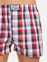 Styx Blau und rot karierte Shorts für Männer von Styx