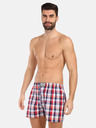 Styx Blau und rot karierte Shorts für Männer von Styx