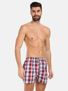 Styx Blau und rot karierte Shorts für Männer von Styx