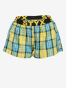 Styx Gelbe karierte Damen-Shorts Styx