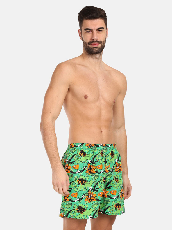 Styx Grüne Herren Home Shorts mit Taschen Styx Tropic