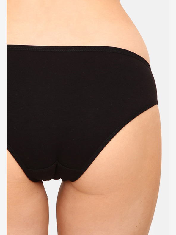 Nedeto Set aus drei Damen-Slips in weiß, rosa und schwarz Nedeto