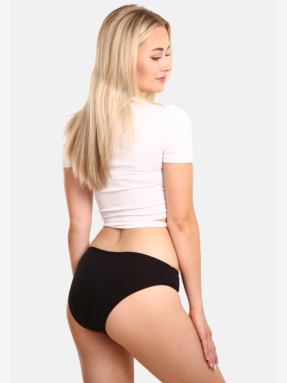 Nedeto Set aus drei Damen-Slips in weiß, rosa und schwarz Nedeto