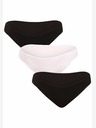 Nedeto Set aus drei Damen-Slips in weiß und schwarz Nedeto