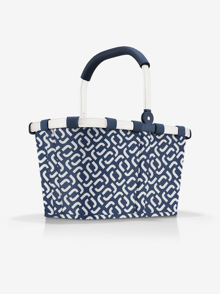 Reisenthel Dunkelblau Gemustert Reisenthel Tragetasche Frame Signature Navy