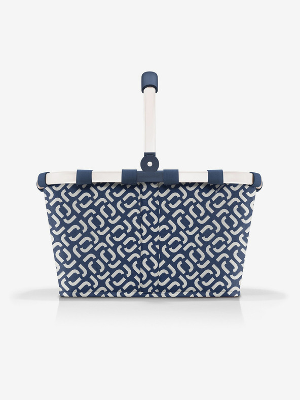 Reisenthel Dunkelblau Gemustert Reisenthel Tragetasche Frame Signature Navy