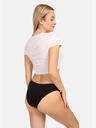 Nedeto Set mit fünf Damen-Boxershorts in schwarz Nedeto