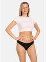 Nedeto Dreier-Set Damen-Slips in Schwarz Nedeto