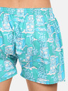 Styx Dreier-Set gemusterte Shorts für Herren in Türkis, Hellgrün und Braun STYX