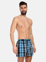 Styx Dreier-Set karierte Shorts für Herren in hellgrün, blau und rot STYX