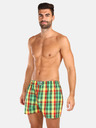 Styx Dreier-Set karierte Shorts für Herren in hellgrün, blau und rot STYX
