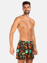 Styx Dreierpack Weihnachtsshorts für Herren in hellblau, schwarz und hellgrün STYX