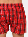 Styx Dreierpack karierte Shorts für Herren in rot, lila und blau STYX