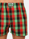 Styx Dreiteiliges Set karierter Shorts für Herren in rot, gelb und grün STYX