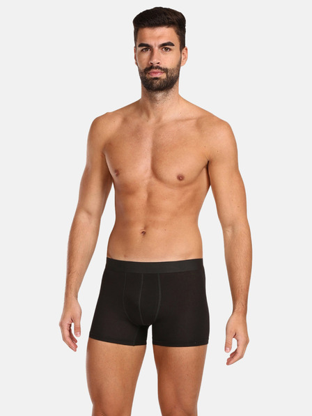 Nedeto Dreier-Set Herren-Boxershorts in schwarz Nedeto