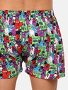 Styx Set mit drei gemusterten Shorts für Herren in schwarz, lila und rot STYX