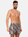 Styx Set mit drei gemusterten Shorts für Herren in schwarz, lila und rot STYX