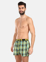 Styx Schwarz-grün karierte Herrenshorts Styx