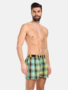 Styx Schwarz-grün karierte Herrenshorts Styx