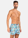 Styx Dreier-Set gemusterte Shorts für Herren in hellblau, grau und rot STYX