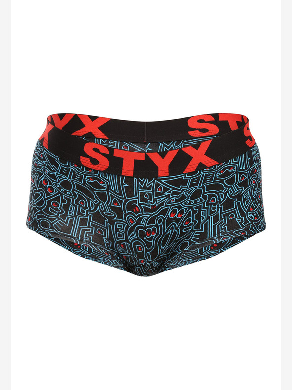 Styx Styx Kunstslip für Damen mit Doodle-Bein