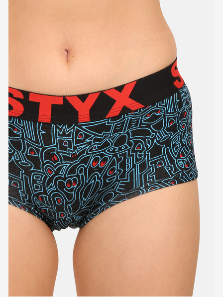 Styx Styx Kunstslip für Damen mit Doodle-Bein