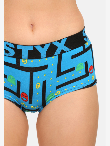 Styx Damen Styx Kunstslips mit Beinspiel