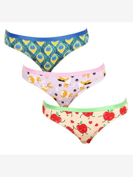 Dedoles Dreier-Set - fröhliche Damen-Slips Dedoles