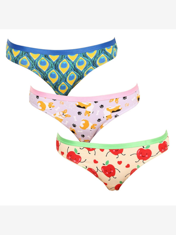 Dedoles Dreier-Set - fröhliche Damen-Slips Dedoles