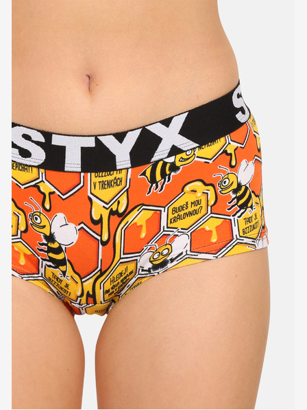 Styx Dreier-Set - Styx art Damen-Slip mit Bein multicolor