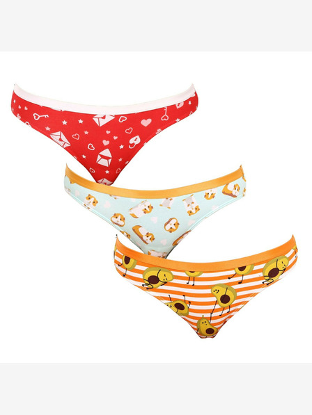 Dedoles Dreier-Set - fröhliche Damen-Slips Dedoles