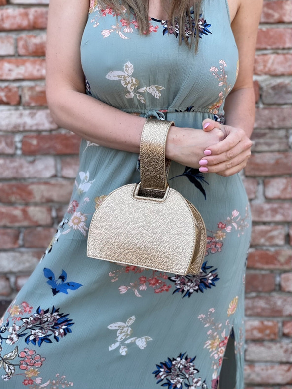 Elega Damen Handtasche Gold Elega Amber