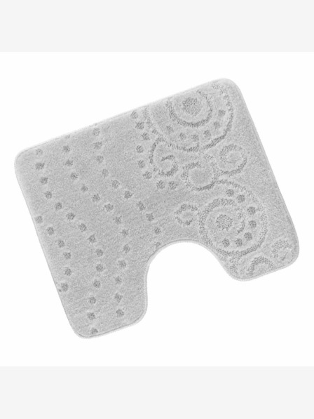 Bellatex Toilettenvorleger 50x60cm Ornament hellgrau Bellatex