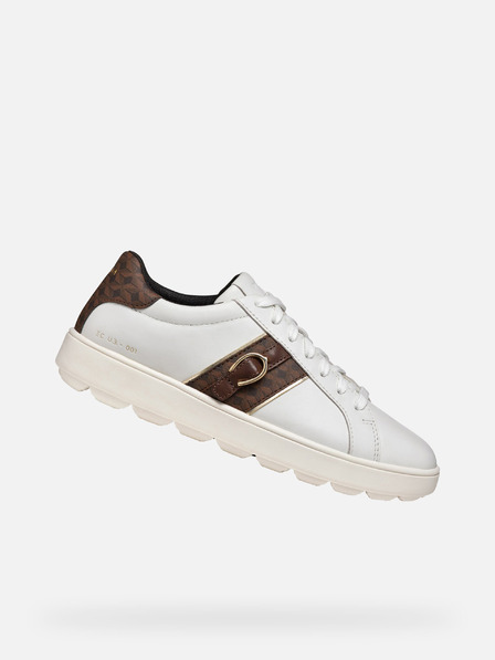 Geox Weiß Damen Geox Spherica ECUB-1 Turnschuhe