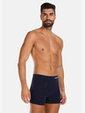 Nedeto Set mit fünf nahtlosen Bambus-Boxershorts für Herren in dunkelblau Nedeto