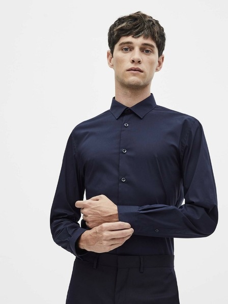 Celio Dunkelblaues Herrenhemd Celio Masantal1