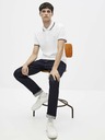 Celio Weißes Herren-Poloshirt Celio Necetwo