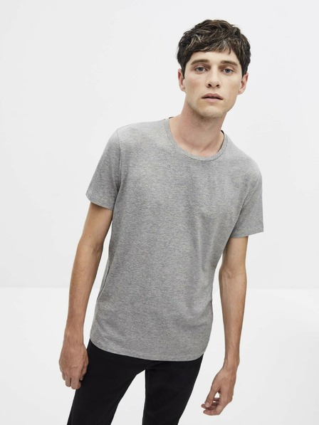 Celio Graues Herren-Basic-T-Shirt Celio Neunir
