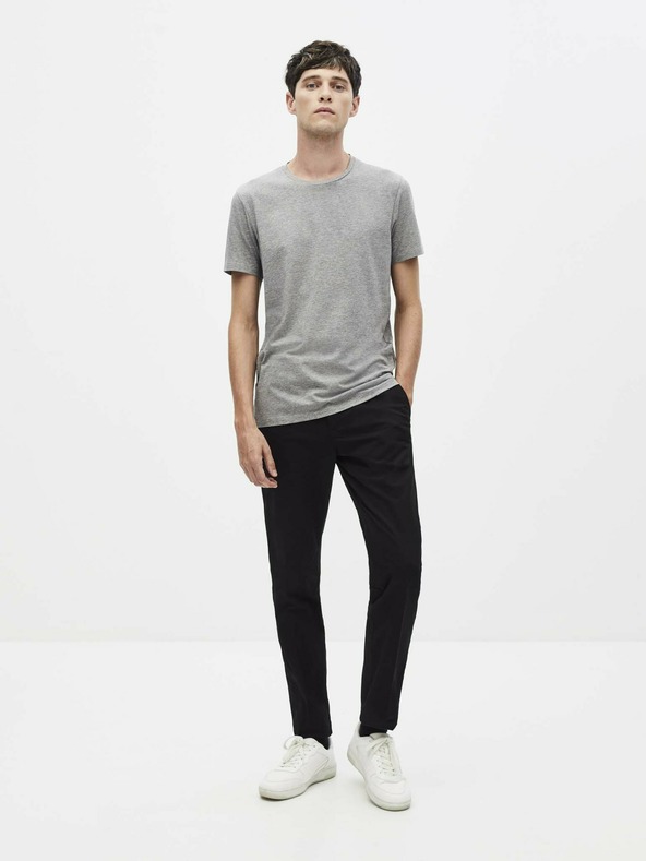 Celio Graues Herren-Basic-T-Shirt Celio Neunir