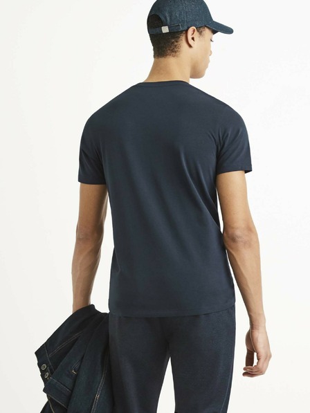 Celio Dunkelblaues Herren-Basic-T-Shirt Celio Neuniv