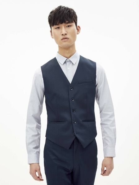 Celio Dunkelblaue Anzugsweste Celio Rugidiamond
