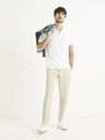 Celio Weißes Herrenpolohemd Celio