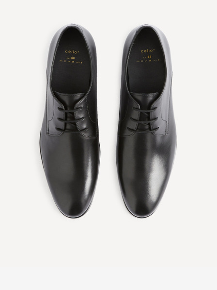 Celio Schwarze Lederhalbschuhe Celio Rytaly