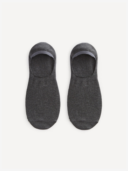 Celio Dunkelgrau gestromte Socken Celio Misible