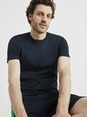 Celio Dunkelblaues Basic-T-Shirt Celio Tebase